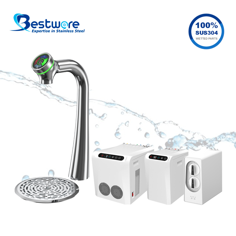 4 in 1 Commercial Sparkling Water Dispenser with Optional RO filtration - Undercounter