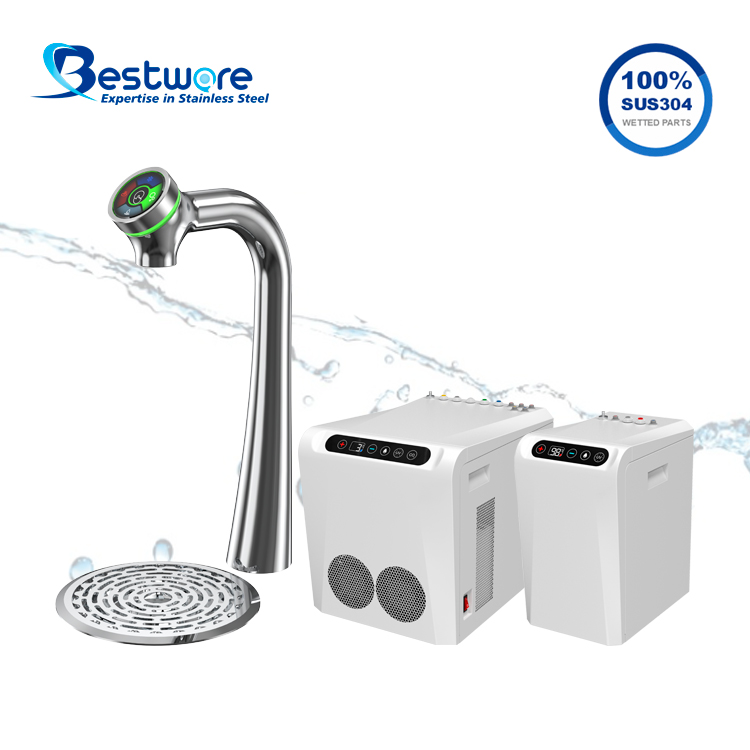 4 in 1 Commercial Sparkling Water Dispenser with Optional RO filtration - Undercounter