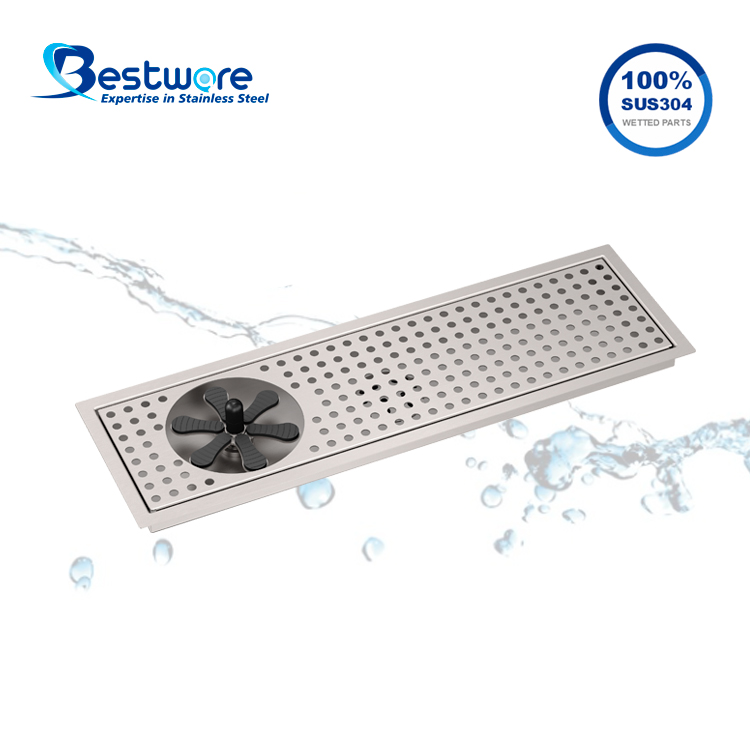 Stainless Steel Bar Glass Rinser - Deck Mount