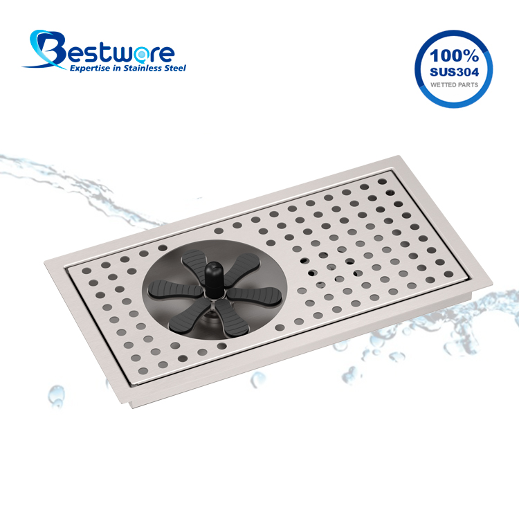 Stainless Steel Sink Glass Rinser - Deck Mount