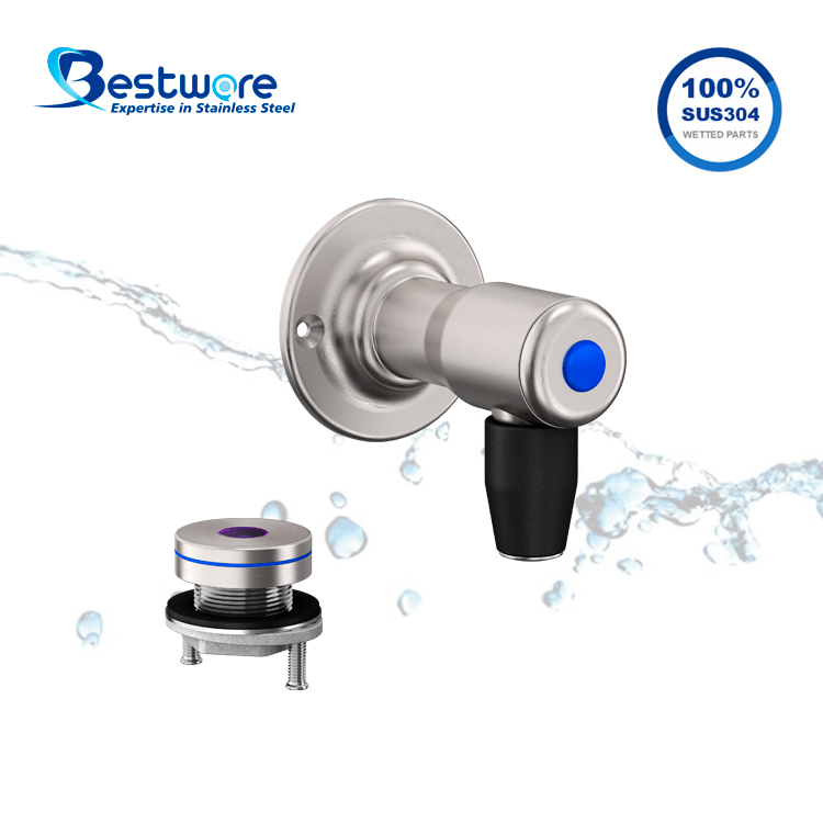 Split Sensor Style Food-grade Stainless Steel Bottle Filler - Wall Mount