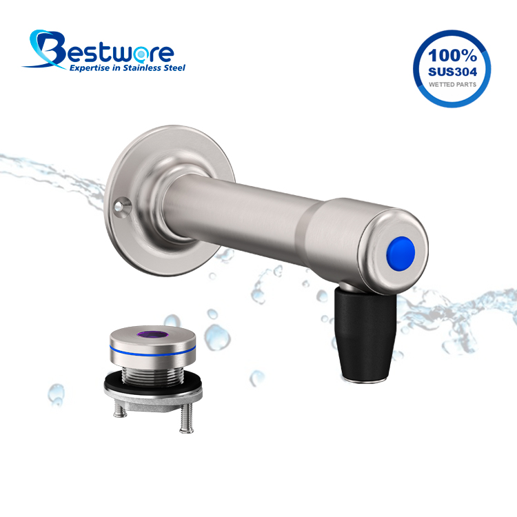 Split Sensor Style Food-grade Stainless Steel Bottle Filler - Wall Mount