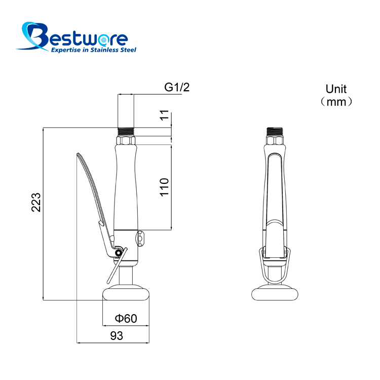 Stainless Steel Single-function Spray Valve