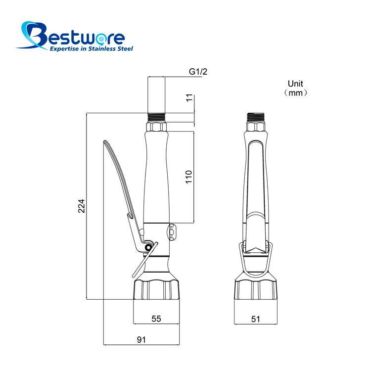 Stainless Steel Dual-function Spray Valve - Patented