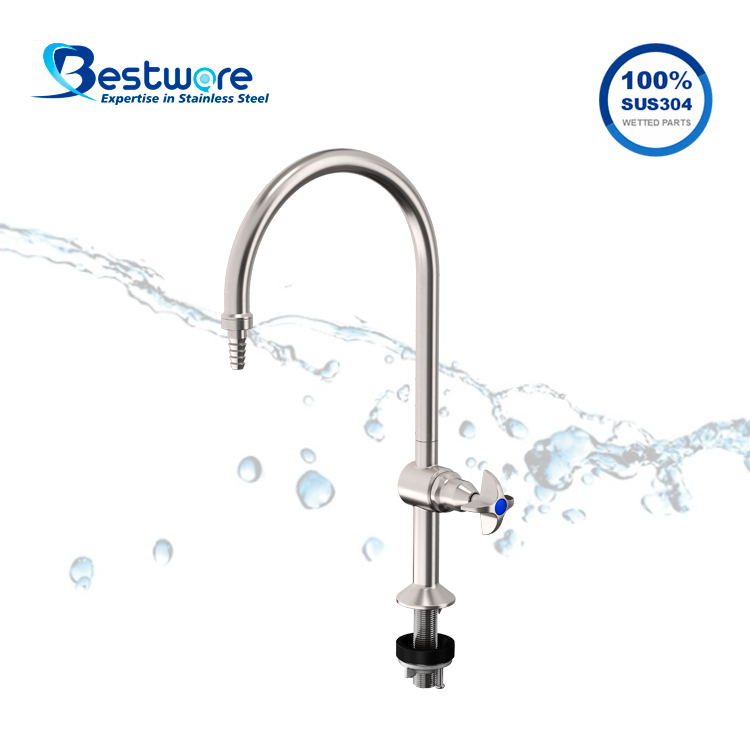 Stainless Steel Single-spout Lab Sink Faucet - Deck Mount